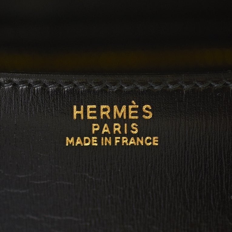 Hermes Vintage Black Calfskin Constance 23cm Gold Hardware 2