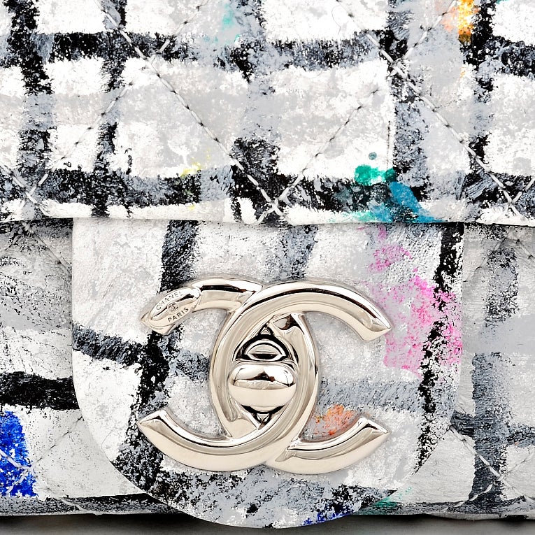 Chanel Quilted Graffiti Small Flap Bag 2
