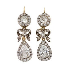 Victorian Diamond Drop Earrings 1