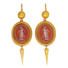 A Victorian Cameo And Gold Suite By Joseph Mayer