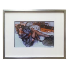 Helmut Newton original photograph of Lauren Hutton in Fox 1