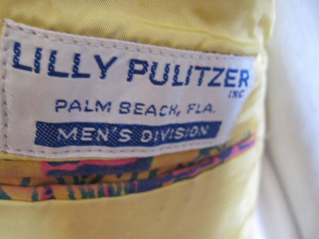Men's Lilly Pulitzer vintage mens jaunty jacket