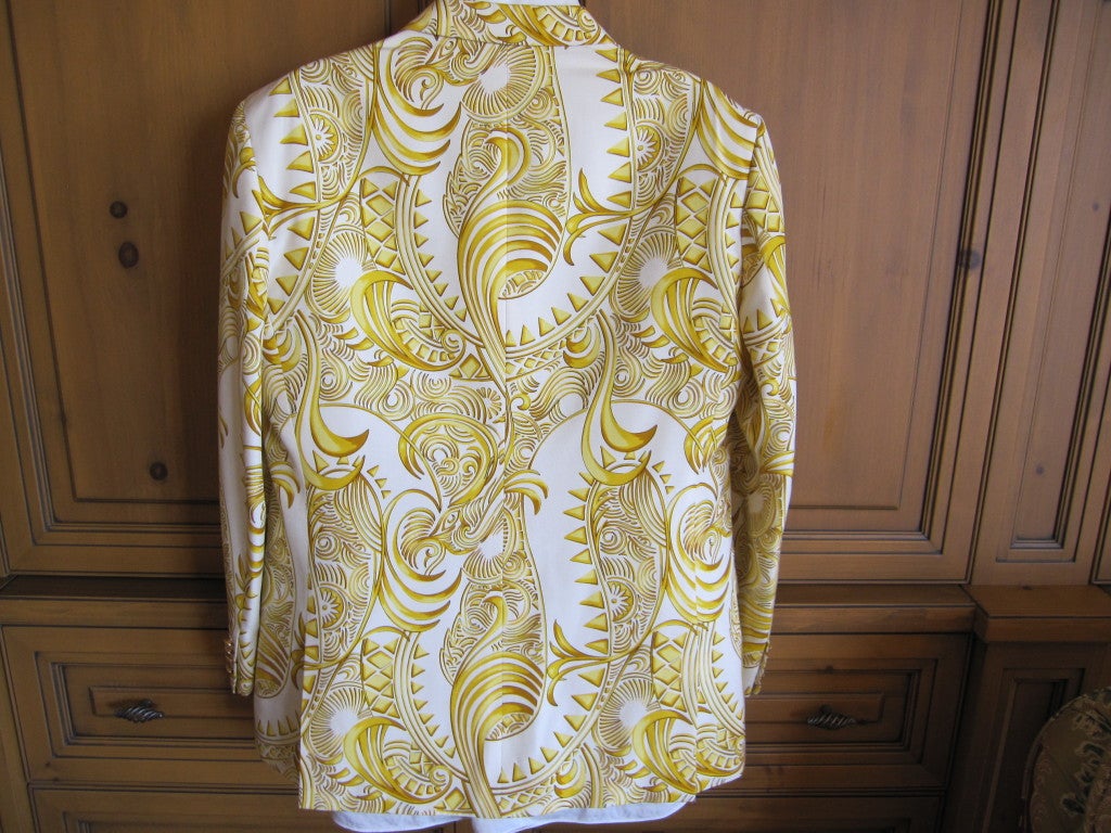 Gianni Versace vintage men's Baroque silk blazer 1