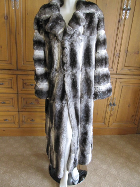 John Galliano Men's full length Chinchilla coat
Chest  52