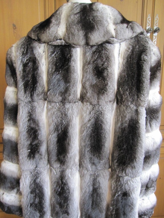 Women's or Men's John Galliano Men's full length Chinchilla fur coat