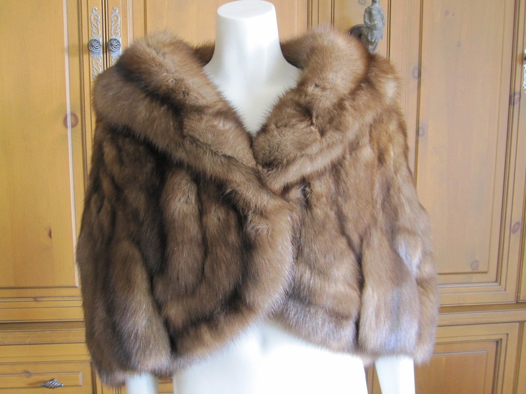 Birgir Christiansen Russian Sable Jacket / Capelet