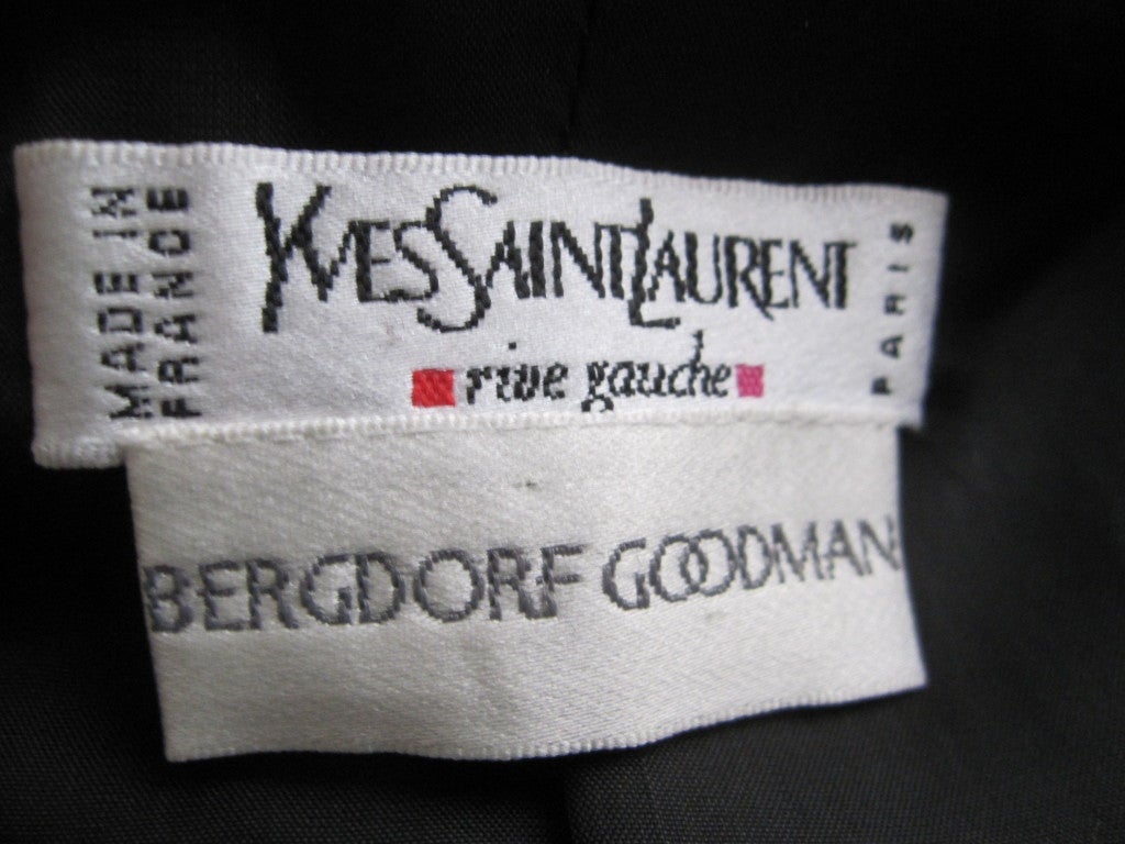 Yves Saint Laurent Vintage le Smoking tuxedo suit Bergdorf's 2