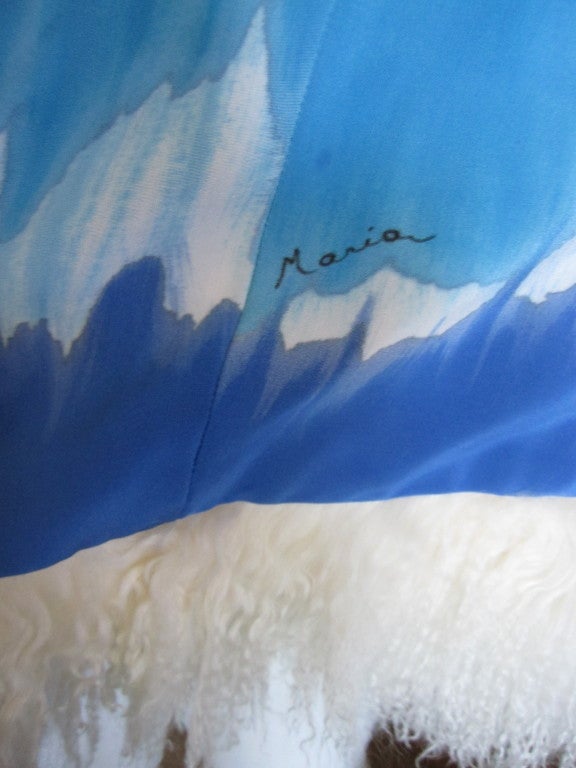 J. Mendel and Maria Snyder hand painted silk poncho 2