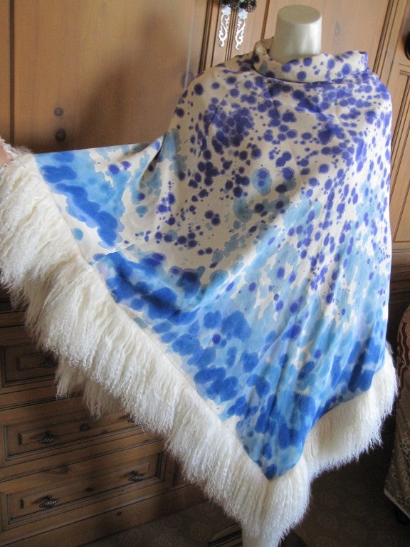 J. Mendel and Maria Snyder hand painted silk poncho 1
