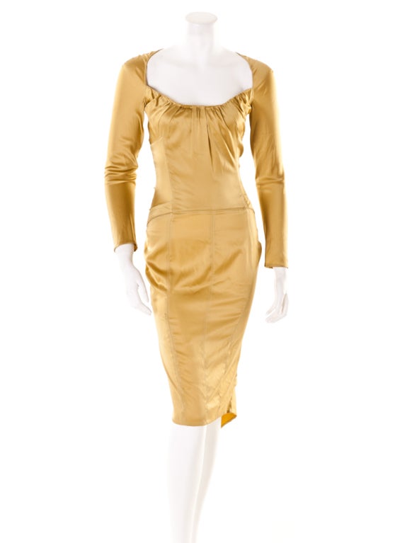 Gucci by Tom Ford Fall 2003 dress with sexy fishtail back