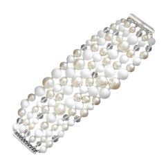 Chanel Gobsmacking 6 row pearl bracelet in Chanel box