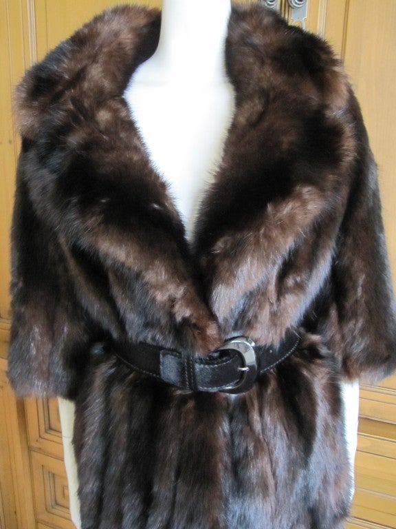 Women's Revillon Paris Russian Sable Coat with Bracelet length sleeves