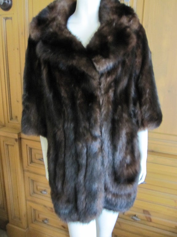 Revillon Paris Russian Sable Coat with Bracelet length sleeves 1