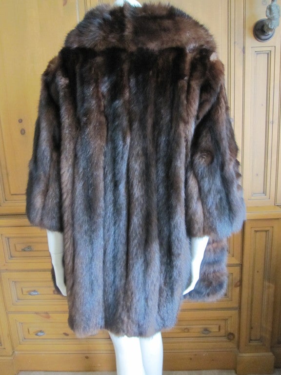 Revillon Paris Russian Sable Coat with Bracelet length sleeves 3