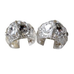 Dior Pair of Crystal Cuff's; Why Don't You Wear Matching Cuff's?