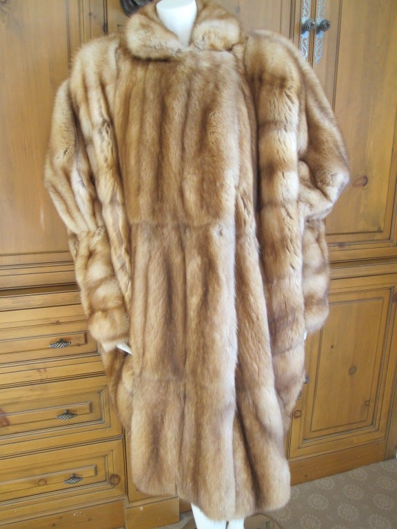 Fendi by Karl Lagerfeld Bergdorf Goodman Luxe Golden Sable Coat at ...