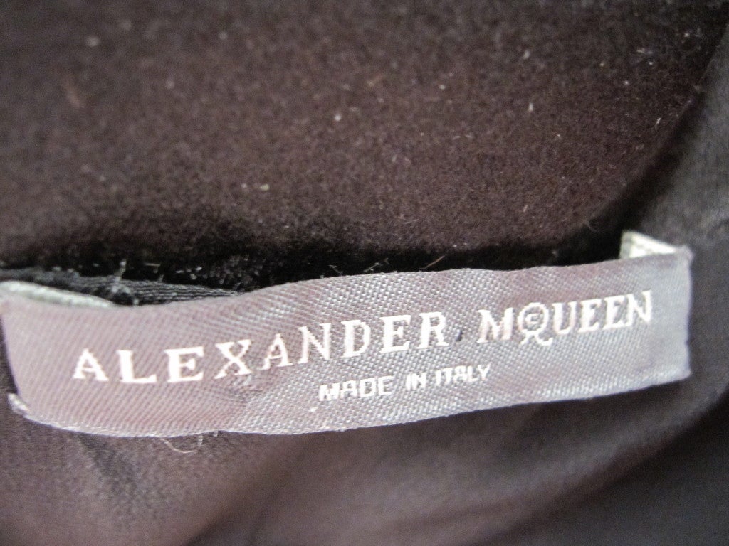 Alexander McQueen LBD with contrasting satin & chiffon 2