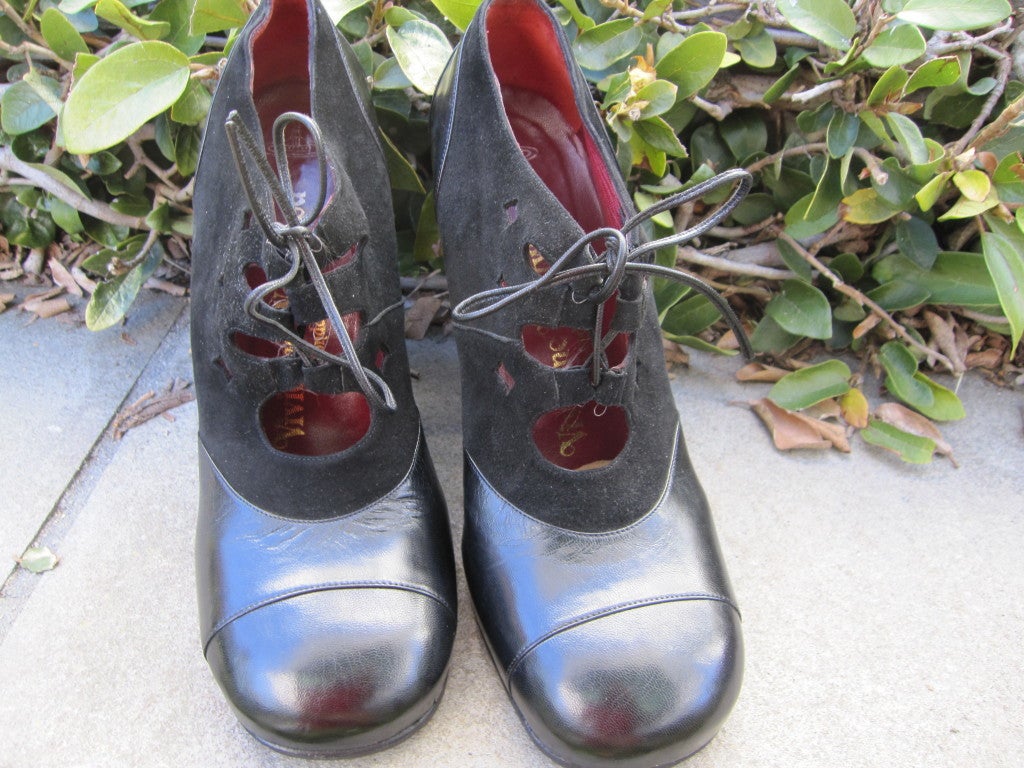 Women's Vivienne Westwood 1993 leather and suede pumps 5