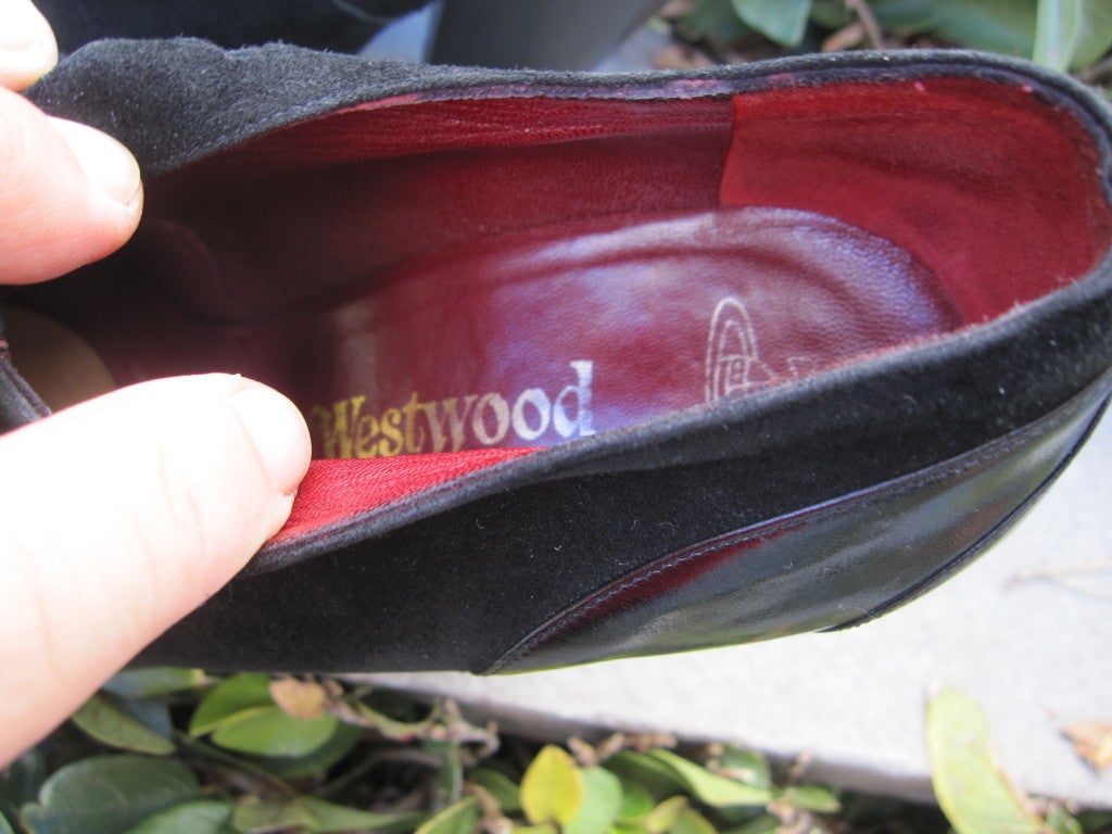 Vivienne Westwood 1993 leather and suede pumps 5