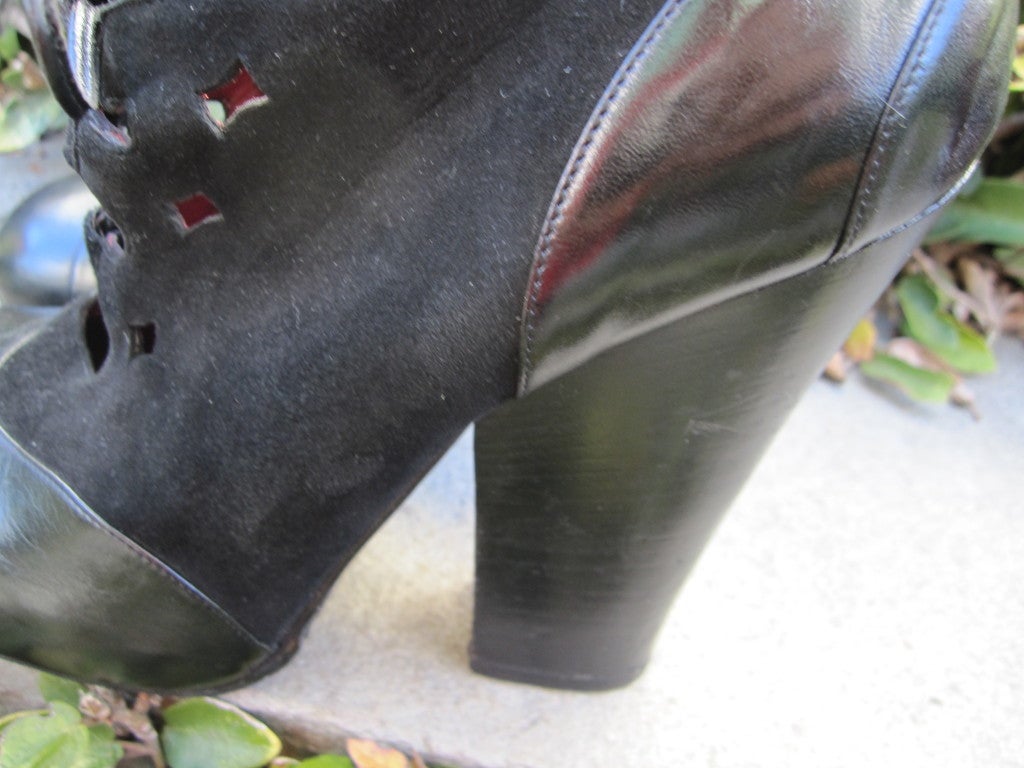 Vivienne Westwood 1993 leather and suede pumps 5