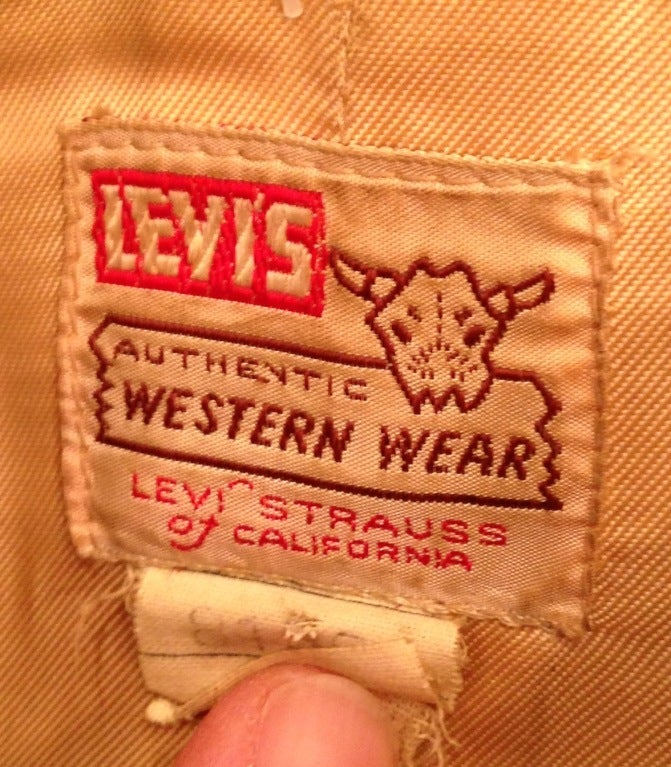 Women's Levi's western wear fringed suede jacket with cowhide trim