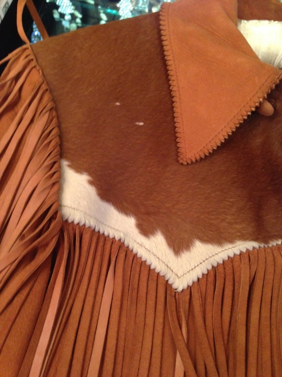 cowhide fringe jacket