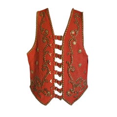 Elton John's custom 1992 Gianni Versace studded stage vest
