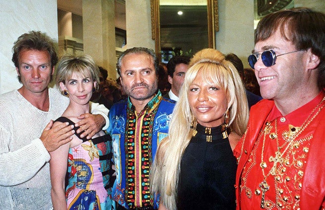Elton John's custom 1992 Gianni Versace studded stage vest 4