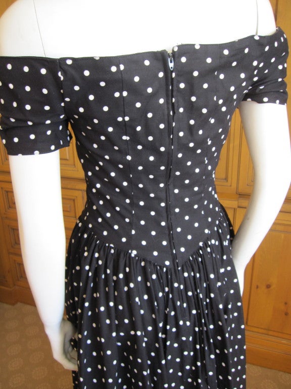 Jean Louis 1950's sweet polka dot dress I magnin 2