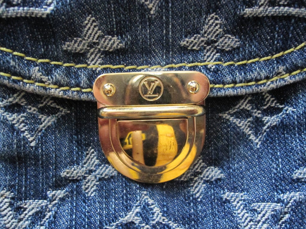 Louis Vuitton Denim monogram cross body bag at 1stDibs louis vuitton