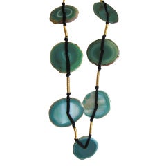 Yves Saint Laurent grand agate necklace...paging Iris