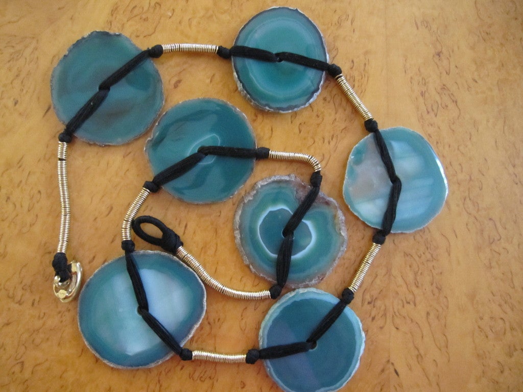 Yves Saint Laurent grand agate necklace...paging Iris 3