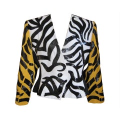 vintage sequin blazer Yves Saint Laurent Rive Gauche vintage sequin jacket