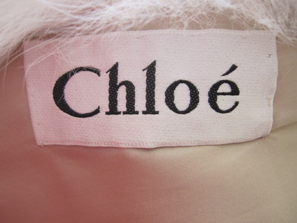 Chloe Karl Lagerfeld era white fox stroller 4