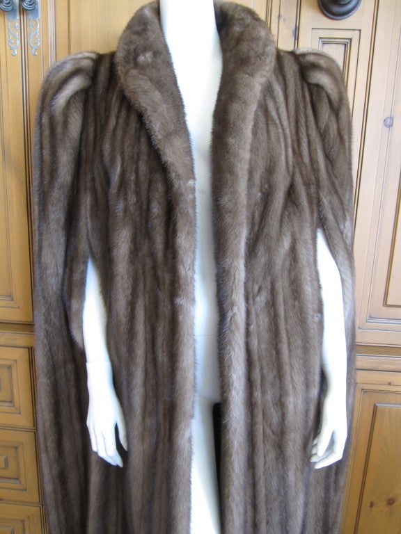 Women's Christian Dior full length mink cape