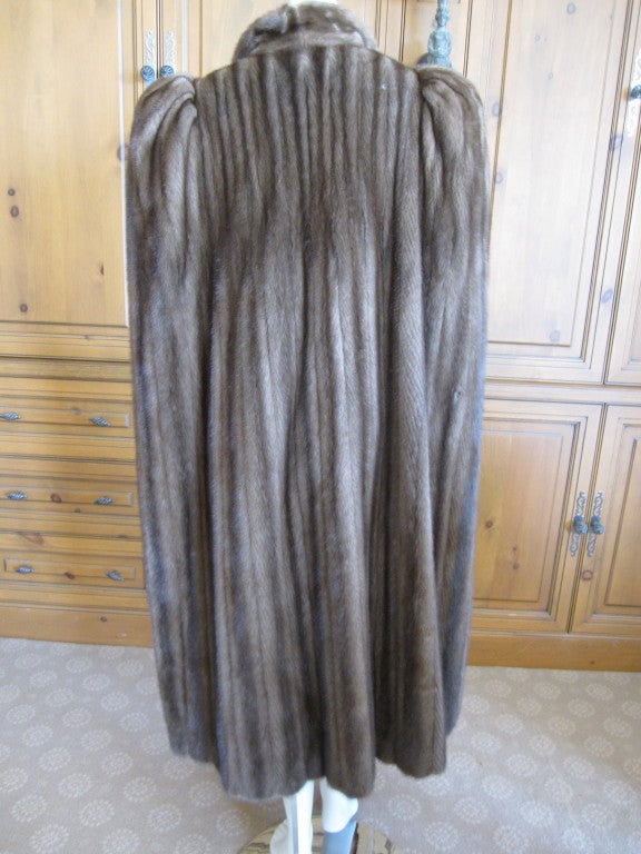 Christian Dior full length mink cape 1