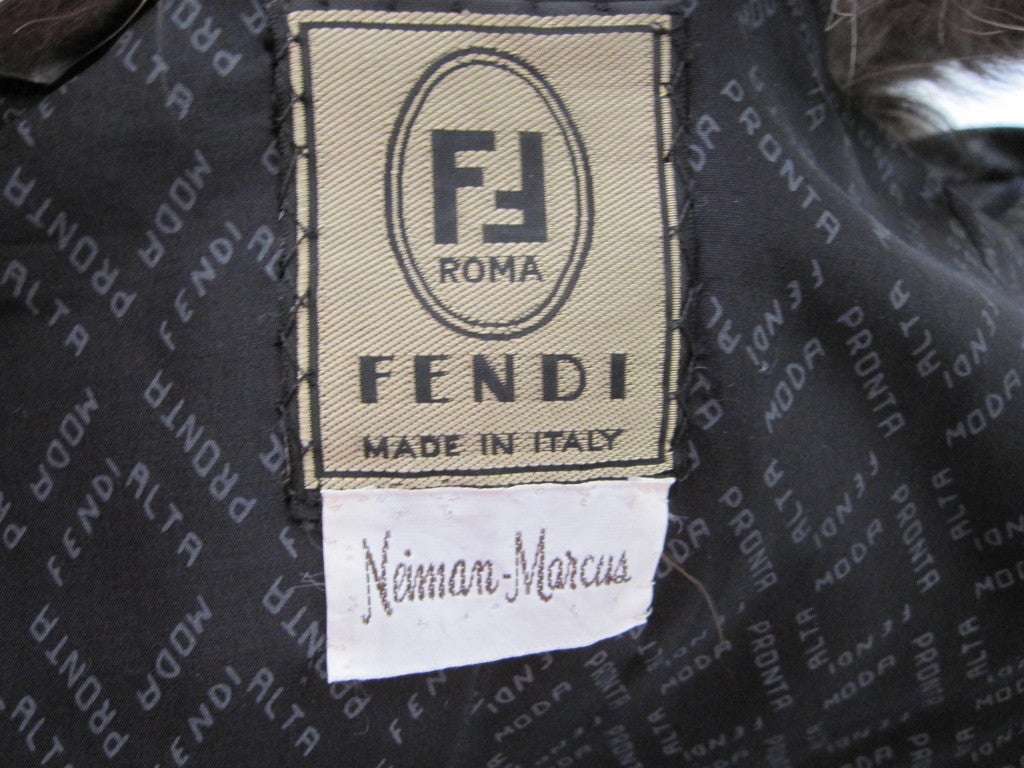Fendi by Karl Lagerfeld silver fox jacket with dolman sleeves 3