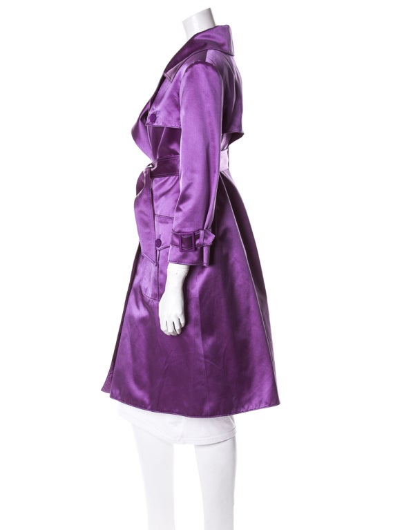 Valentino purple trench coat at 1stdibs