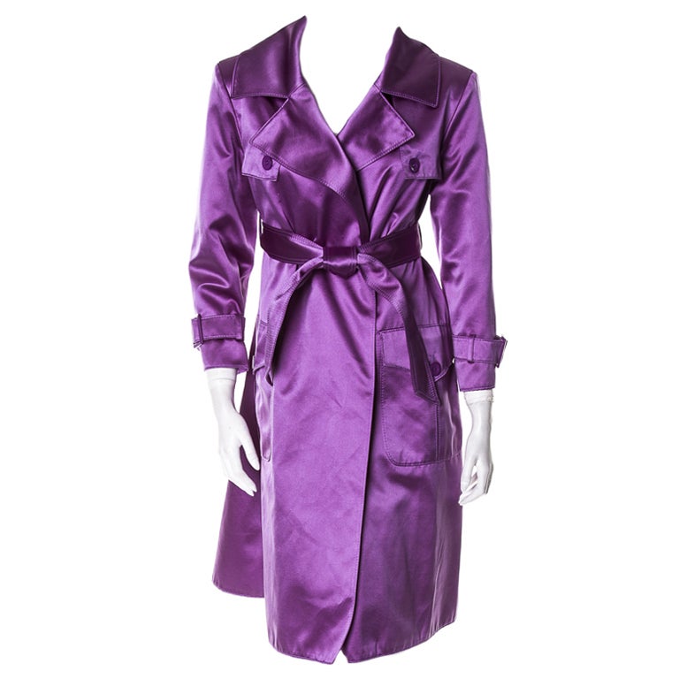 Valentino purple trench coat at 1stdibs