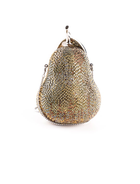 Women's Judith Leiber Golden Pear Jeweled Minaudiere