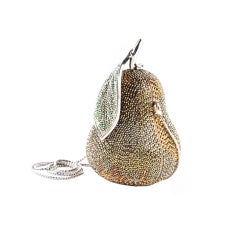 Judith Leiber Golden Pear Jeweled Minaudiere