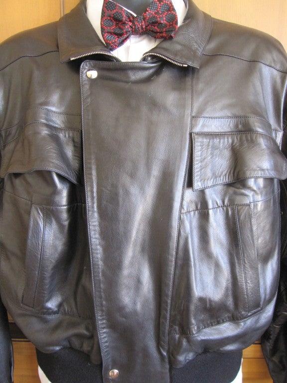 Claude Montana Glove Soft Leather Mens Moto Jacket At 1stdibs Claude Montana Glove Soft Leather Mens Moto Jacket For 1