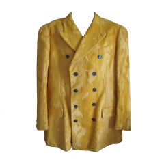 Jean Paul Gaultier Camo pattern plush velvet mens jacket sz 44