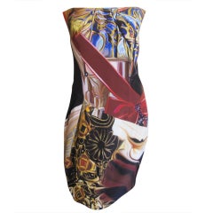 Mary Katrantzou silk digital print dress  sz 12