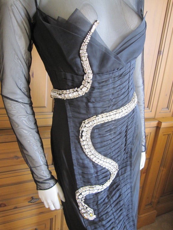 black snake dress