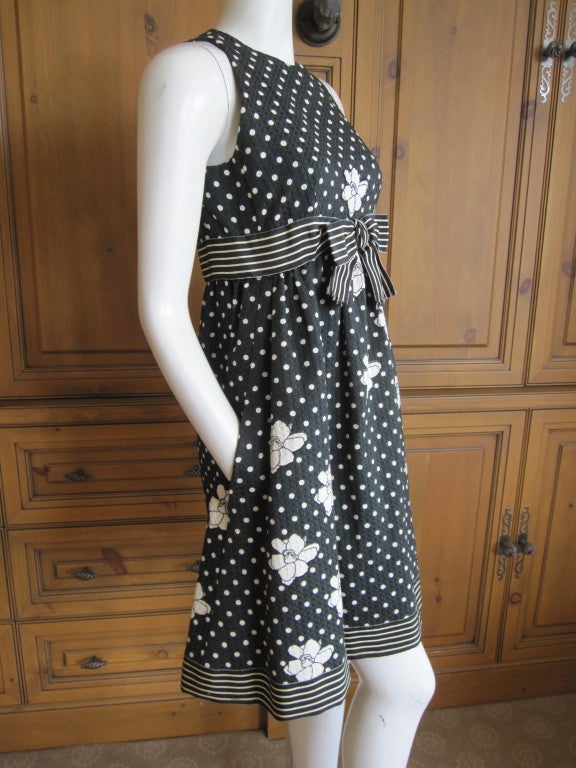 Geoffrey Beene 1960's A-line babydoll dress In Excellent Condition In Cloverdale, CA