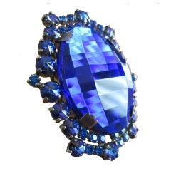 Christian Dior gobsmacking saphire cocktail ring