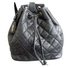 Chanel caviar quilted leather backpack