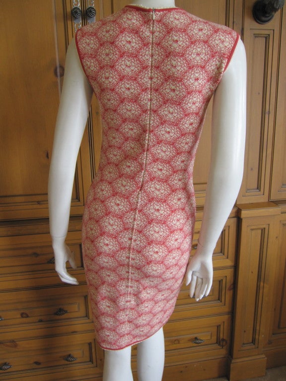 Azzedine Alaia vintage cotton stretch honeycomb dress at 1stDibs