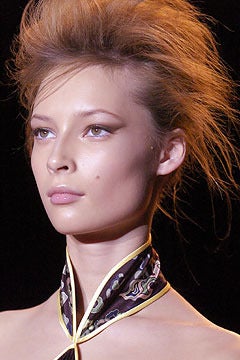 Women's Yves Saint Laurent Tom Ford Fall '04 Asian inspired  silk top